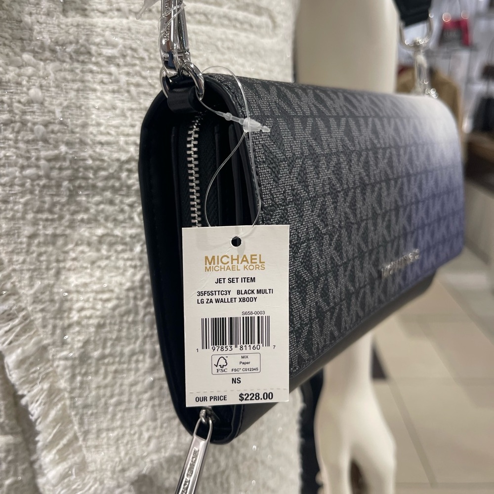 Michael Kors Black and Blue Crossbody Bag - Picture 9 of 16